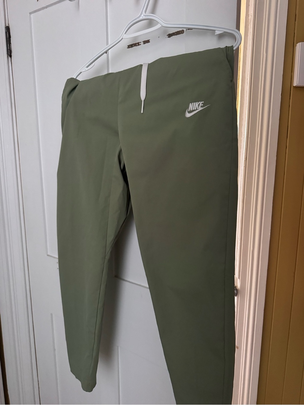Nike Olive Jogger Pants with White Logo